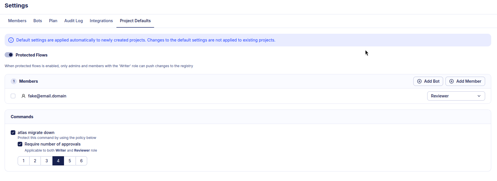 Default Migration Approval Policy